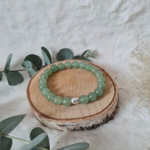 Bracelet Aventurine verte 8mm  fantaisie