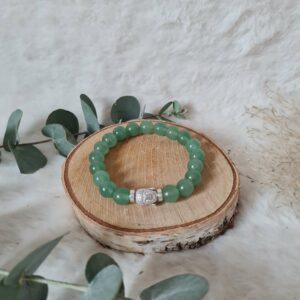 Bracelet Aventurine verte 8 mm Boudha