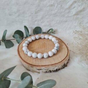 Bracelet Howlite 8 mm fantaisie