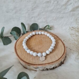 Bracelet Howlite 6 mm fantaisie