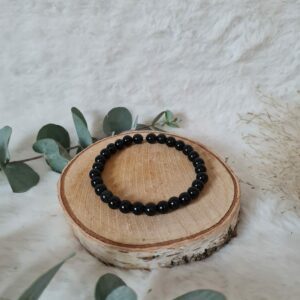 Bracelet Obsidienne noire Fantaisie 6 mm