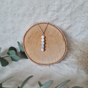 Collier Howlite enfilade 6mm