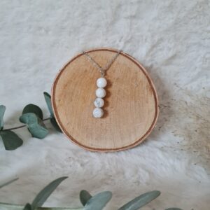 Collier Howlite Enfilade 8mm