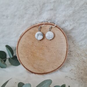 Boucle d'oreilles Howlite Chloé