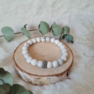 Bracelet Howlite H 8mm